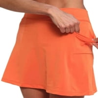 Pamučne posteljine za žene casual gumb elastični džepovi za struku Solicinske pantalone za paklene kancelarije