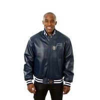Utah Jazz JH Design Domaća team kožna jakna u boji - mornarica