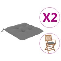 Jastuci za stolice siva 15,7x15,7 x2.8 tkanina