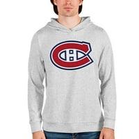 Muška antigua Heather Sivi Montreal Canadiens apsolutni pulover Hoodie