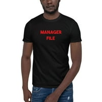 Crveni menadžer Datoteka kratkog rukava majica s kratkim rukavima po nedefiniranim poklonima