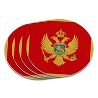 Crna Gora Nacionalna državna zastava Coaster set