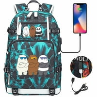 Bzdaisy USB naplaćuje 15 Backpack laptop Rilakkuma Kids Schoolbag Unise za djecu Teen