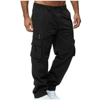 Aufmer klirence za muškarce povlačenje na traper caprisu muško čvrstog casual više džepova na otvorenom ravno tipom fitness hlače hlače pantalone
