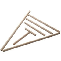 Drveni šipke za modul 1 2 × šipke za drepu Nedovršene štapove - za obradu drveta i čine DIY zanate