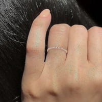 Xinqinghao Ženski prsten Rhinestone vjenčani nakit Prstenje veličine 5- Legura Poklon prst ruže zlato