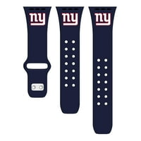 Navy New York Giants Logo Silikonski Apple Watch Band