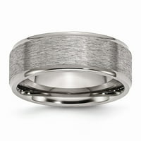 Mia Diamonds Titanium rešeni i polirani vjenčani zaručnički rub Veličina prstena - 13.5
