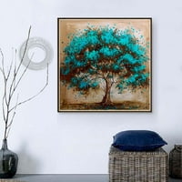 Blue Tree Painting Diamond Rhinestone vez za igalu 5D DIY Stitchwork Crteži Cross-Stitch Slike