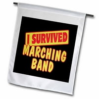 Preživjeli marširajuću bend preživljavajućeg ponosa i humor Dizajn Vrtna zastava FL-118078-2