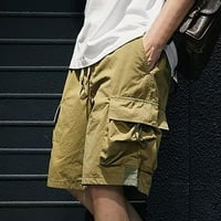 Vedolay muški kratke hlače Muške posteljine kratke hlače Ležerne prilike elastične struke lagane ljetne