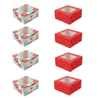 Božićni cupcake kutije šupljine kolači za kolače Bo za davanje poklona
