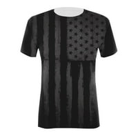 Košulje 4. jula Žene SAD Stribe Stripes Kratki rukav Ležerni grafički majica
