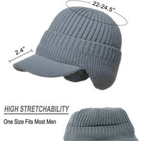 Vanjska jahačka elastična toplo za zaštitu uha Pleteni šešir zimski vanjski topljiv za zaštitu od pletenog
