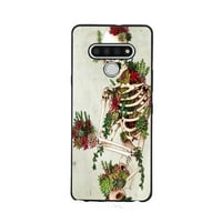 Retro botanička sočna kostur za skelet za LG Stylo za žene Muškarci Pokloni, Mekani silikonski stil