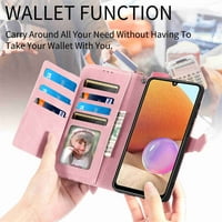 Dteck Samsung Galaxy A 5G novčanik s kartenom karticom Premium mekani PU kožni patentni zatvarač Flip