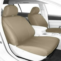 Calrend Prednja kašike Fau kožne poklopce sjedala za 2008 - Toyota Sequoia - TY260-05L SANDSTONONI Umetanje