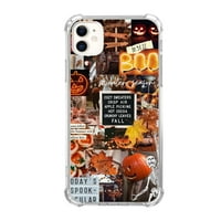 Slučaj kolaža Halloween Kompatibilan je sa iPhone 12, jedinstvenim umjetničkim dizajnom TPU cofper cover