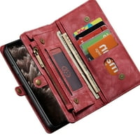 Zipper magnetska kopča kožna futrola za telefon Slim novčanik za iPhone 12