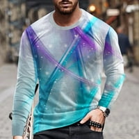 Termalne majice Kiplyki za muškarce okrugli vrat Kratki rukav pulover linije tiskana majica