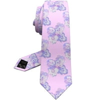 Muška elegantna irisa Vjenčane veze: Cvjetni, mršavi i kravat kravate za mladoženju, otac i mladoženja