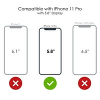 Razlikovanje Clear Shootfofofofofoff Hybrid futrola za iPhone Pro - TPU branik akrilni zaštitni ekran
