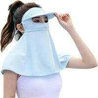 Ljetna sunčana maska ​​za žene sa dimnim prozračnim svilenim svilom punom lica vrat šal UV zaštita Facekini