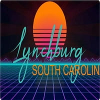 Lynchburg South Carolina Frižider Magnet Retro Neon Dizajn