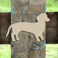 8 Jazavčar, Weenie pas nedovršeni izrez, drveni oblik, palika, izgradnja-a-cross