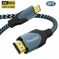 Aimis USB C do HDMI kabela 6FT - 4K @ 60Hz Tip C do HDMI 2. Cord USB-C u HDMI za MacBook, iPad, Galaxy