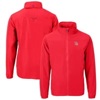 Muški rezač i Buck Red Tampa Bay Rays Americana logo Charter Eco Knit Reciklirano puna zip jakna